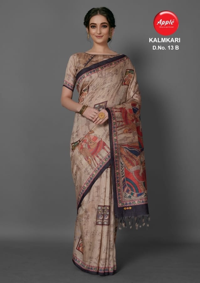 Kalamkari Vol 13 Apple Designer Printed Sarees Catalog